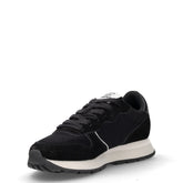 Ally Glitter Textile sneaker in tessuto e pelle nero | Boscaini Scarpe