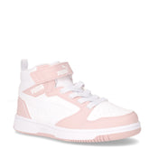 Rebound v6 mid sneaker in ecopelle bambina rosa malva bianco - Sneakers Bambina | Boscaini Scarpe