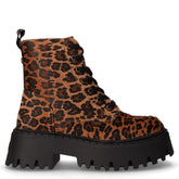 Anfibio in tessuto con platform leopardato | Boscaini Scarpe