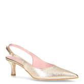 Décolleté slingback a punta in ecopelle platino - DU SIMON | Boscaini Scarpe