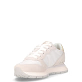 Ally Gold Silver sneaker in pelle e tessuto bianco | Boscaini Scarpe