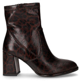 Tronchetto in ecopelle con zip mocca | Boscaini Scarpe