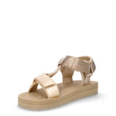 Sandalo sportivo in tessuto oro | Boscaini Scarpe