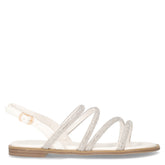 Sandalo da bambina con strass cristallo | Boscaini Scarpe