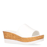 Ciabatta con zeppa bianco | Boscaini Scarpe
