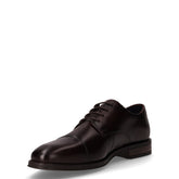 Stringata in pelle marrone scuro | Boscaini Scarpe