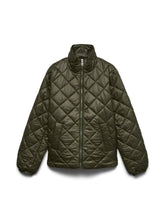 Giacca trapuntata leggera con zip verde scuro | Boscaini Scarpe