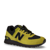 574 sneaker in tessuto e pelle scamosciata muschio | Boscaini Scarpe