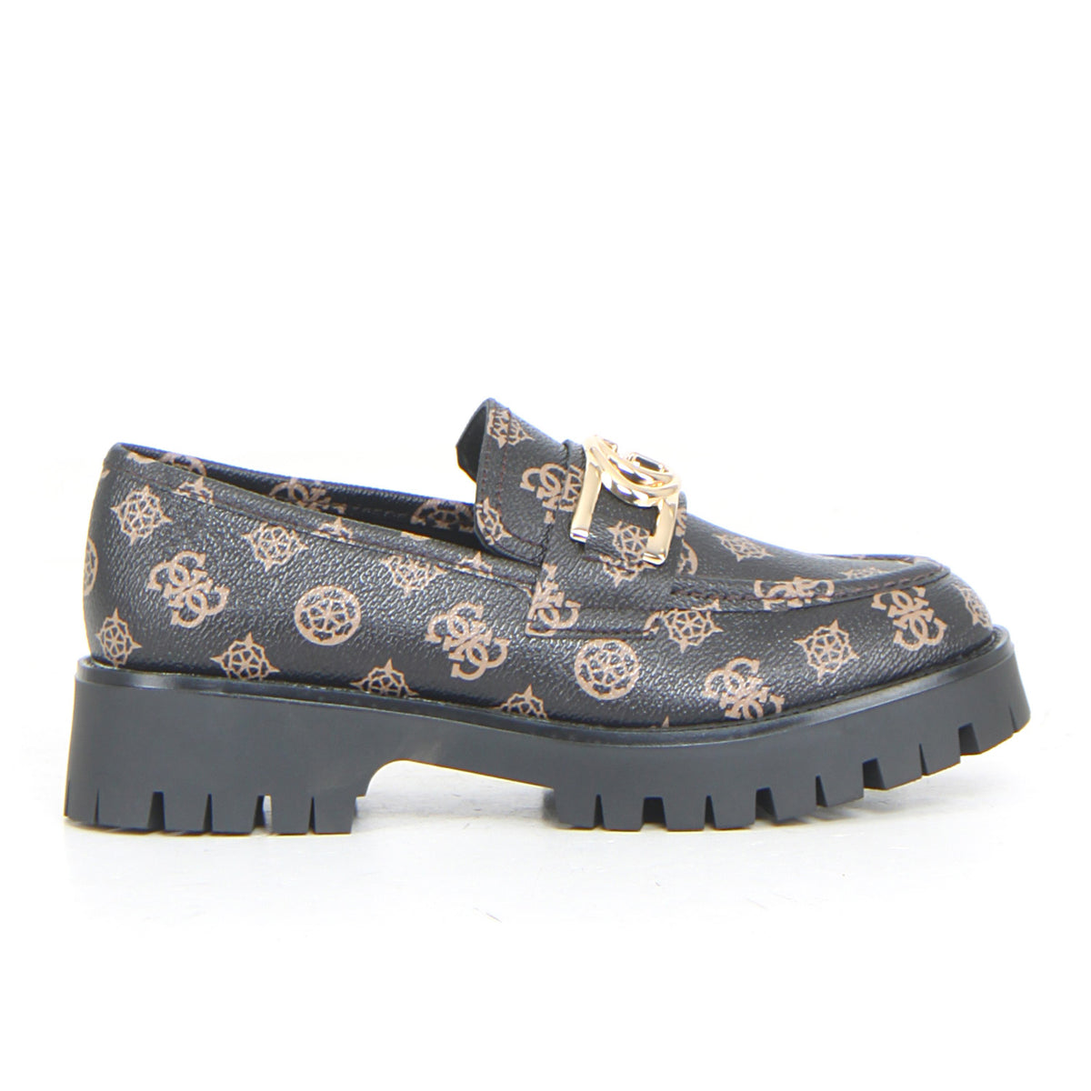 Guess Hacon Mocassini Uomo – Tomaia Intrecciata, Punta Quadrata, Suola Memory Foam, Ecopelle, Altezza Tacco 2,3 Cm