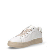 Sneaker in pelle ed ecopelle bianco beige | Boscaini Scarpe