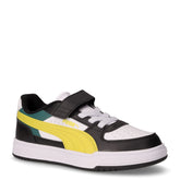 Caven III block ac+ps sneaker in ecopelle bambino nero e giallo | Boscaini Scarpe
