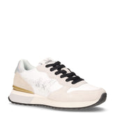 Starlight Glitter Logo sneaker in pelle e tessuto bianco grigio - SUN68 | Boscaini Scarpe