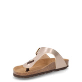 Sara ciabatta infradito in ecopelle sabbia | Boscaini Scarpe