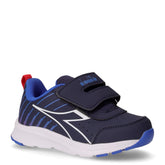 Falcon sneaker in ecopelle bambino blu corsaro bianco | Boscaini Scarpe