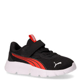 Flexfocus Modern sneaker in tessuto ed ecopelle bambino nero rosso bianco | Boscaini Scarpe