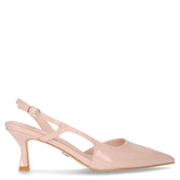 Slingback con tacco in ecopelle rosa | Boscaini Scarpe