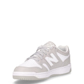 480 sneaker ragazzo in pelle grigio bianco | Boscaini Scarpe