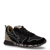 Jet sneaker in pelle e tessuto nero - W6YZ | Boscaini Scarpe