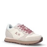 Ally Solid sneaker in tessuto e pelle bianco panna | Boscaini Scarpe