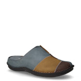 Ciabatta in pelle blu verde oliva | Boscaini Scarpe