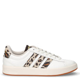 Grand Court 3.0 sneaker in ecopelle con dettagli leopardati e tessuto bianco beige | Boscaini Scarpe