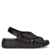 Sandalo con zeppa nero | Boscaini Scarpe
