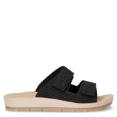 Ciabatta con strappi in tessuto nero | Boscaini Scarpe