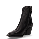 Camperos in pelle con tacco nero | Boscaini Scarpe