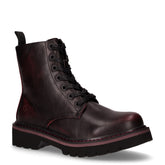 Anfibio in ecopelle con zip borgogna nero | Boscaini Scarpe