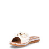 Ciabatta in ecopelle con staffa bianco | Boscaini Scarpe