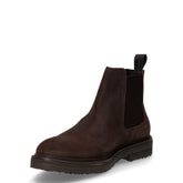 Stivaletto beatles in pelle scamosciata marrone | Boscaini Scarpe