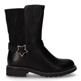 Stivale in ecopelle con zip bambina nero | Boscaini Scarpe