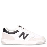 480 sneaker in pelle bianco nero | Boscaini Scarpe