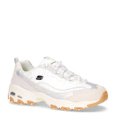 D'Lite Dazzling Shine sneaker in ecopelle e pelle bianco grigio | Boscaini Scarpe