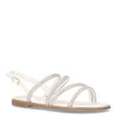 Sandalo da bambina con strass cristallo | Boscaini Scarpe