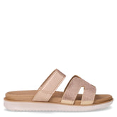 Ciabatta in ecopelle con strass platino | Boscaini Scarpe