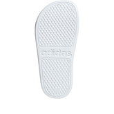 Adilette Aqua ciabatta di gomma ragazzo white silver | Boscaini Scarpe