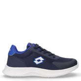 Run 95 AMF sneaker in tessuto ed ecopelle ragazzo blu argento | Boscaini Scarpe