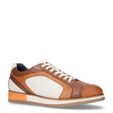 Stringata sportiva in pelle cuoio bianco - SALDI Stringate Uomo | Boscaini Scarpe