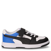 Rebound slam lo ac+ps sneaker in ecopelle bambino bianco, nero e blu | Boscaini Scarpe