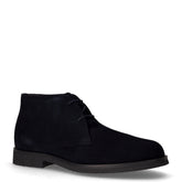 Claudio polacchino in pelle scamosciata navy | Boscaini Scarpe