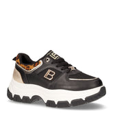 Sneaker in ecopelle e tessuto nero bianco - LAURA BIAGIOTTI | Boscaini Scarpe