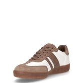 Sneaker in ecopelle bianco marrone | Boscaini Scarpe