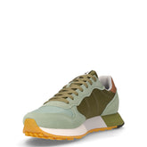 Jaki 2.0 Bicolor sneaker in pelle e tessuto verde | Boscaini Scarpe