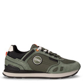 Travis Sport Bold sneaker in pelle e tessuto verde militare | Boscaini Scarpe