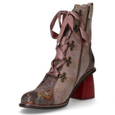 Tronchetto con zip in pelle grigio | Boscaini Scarpe