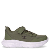 Fuze sneaker in tessuto ed ecopelle bambino verde militare | Boscaini Scarpe
