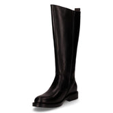 Stivale in pelle con zip posteriore nero | Boscaini Scarpe