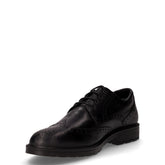Stringata in pelle stile inglese nero | Boscaini Scarpe