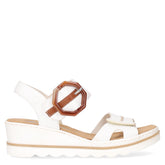 Sandalo con zeppa bianco - Sandali Con Tacco Donna | Boscaini Scarpe